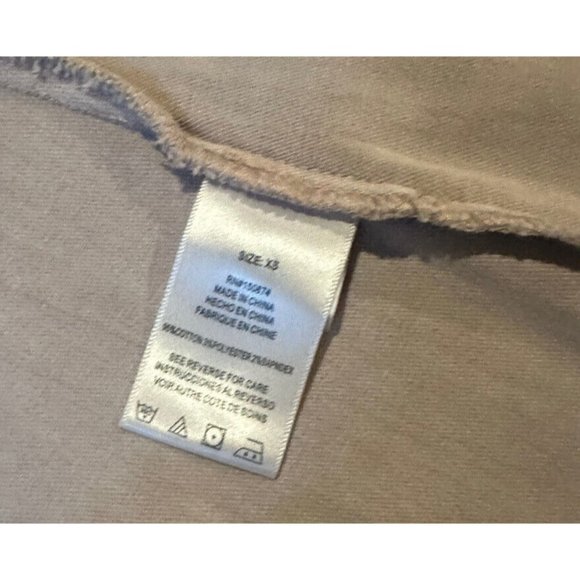 The Wash Lab Fitted Cream Distressed Denim Button Down Mini Dress Size XS - Picture 7 of 7